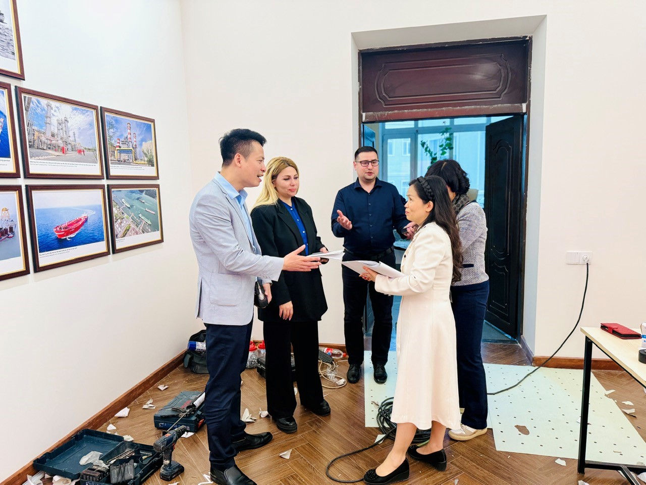 Căn phòng được gấp rút thi công với nỗ lực cao nhất và hoàn thiện trong thời gian kỷ lục